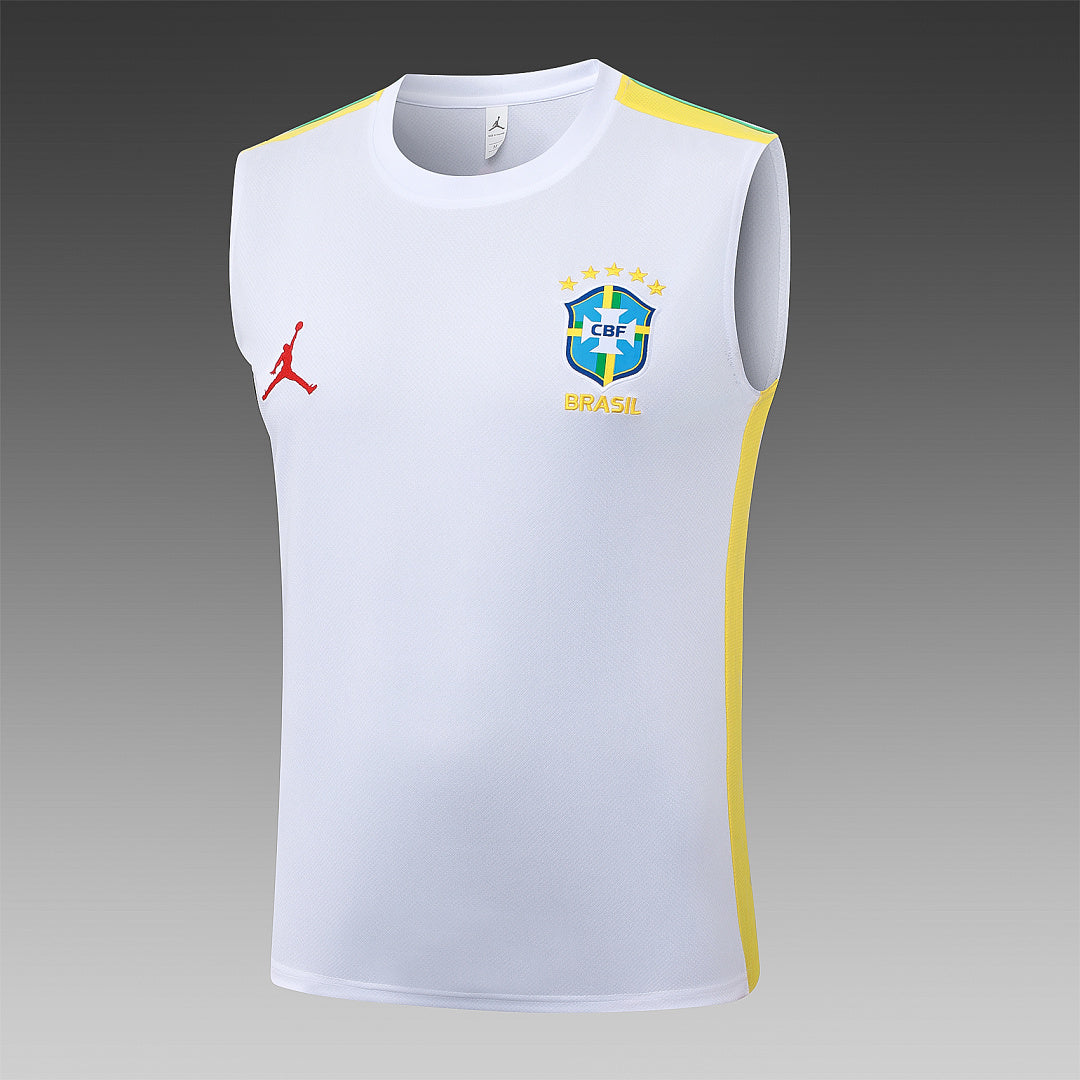 Kit Football Brésil Débardeur Training Blanc 2026/27