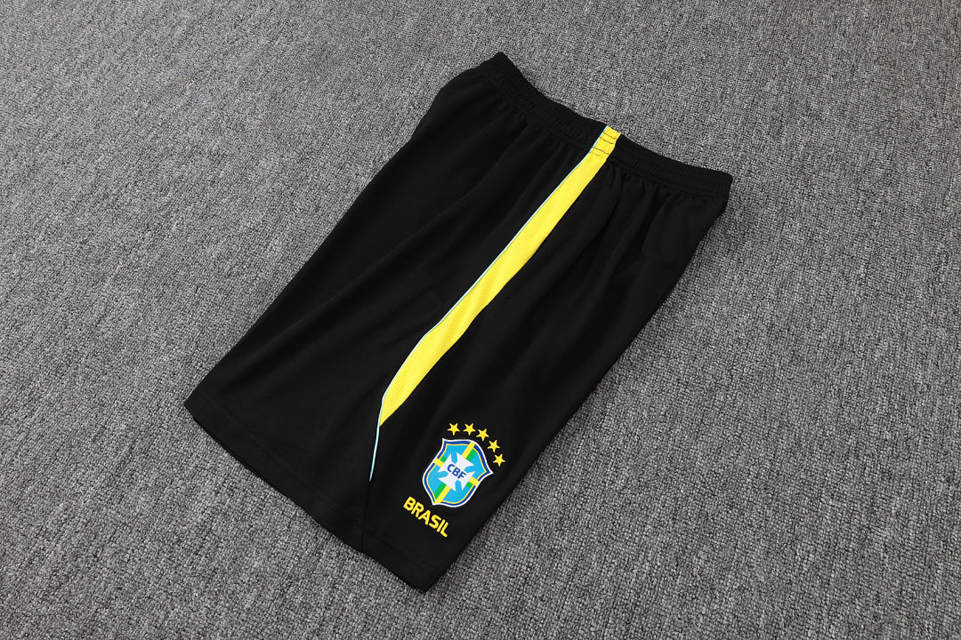 Kit Football Brésil Ensemble Training Noir Jaune