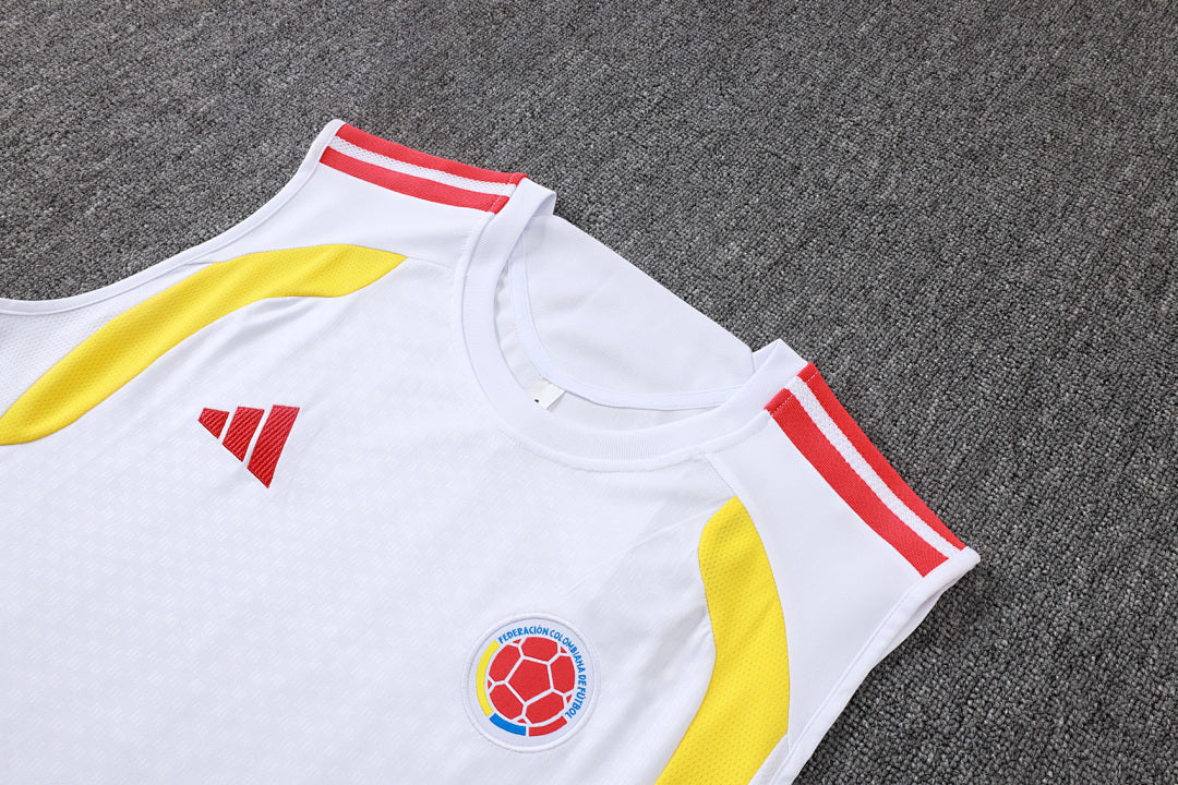 Kit Football Colombie Ensemble Training Blanc