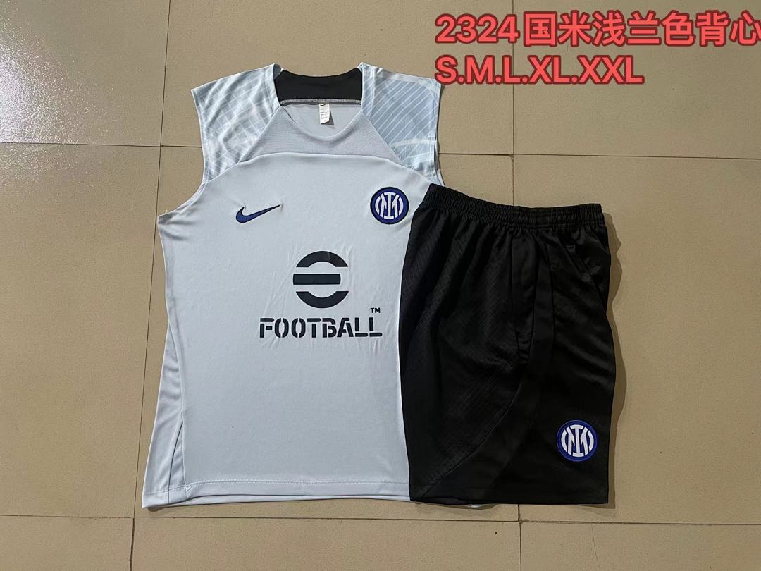 Kit Football Inter Milan Ensemble Training Sans Manches 2023/24