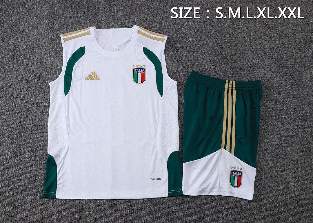 Kit Football Italie Ensemble Training Blanc