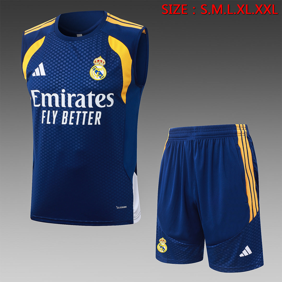 Kit Football Madrid Ensemble Training Bleu Roi