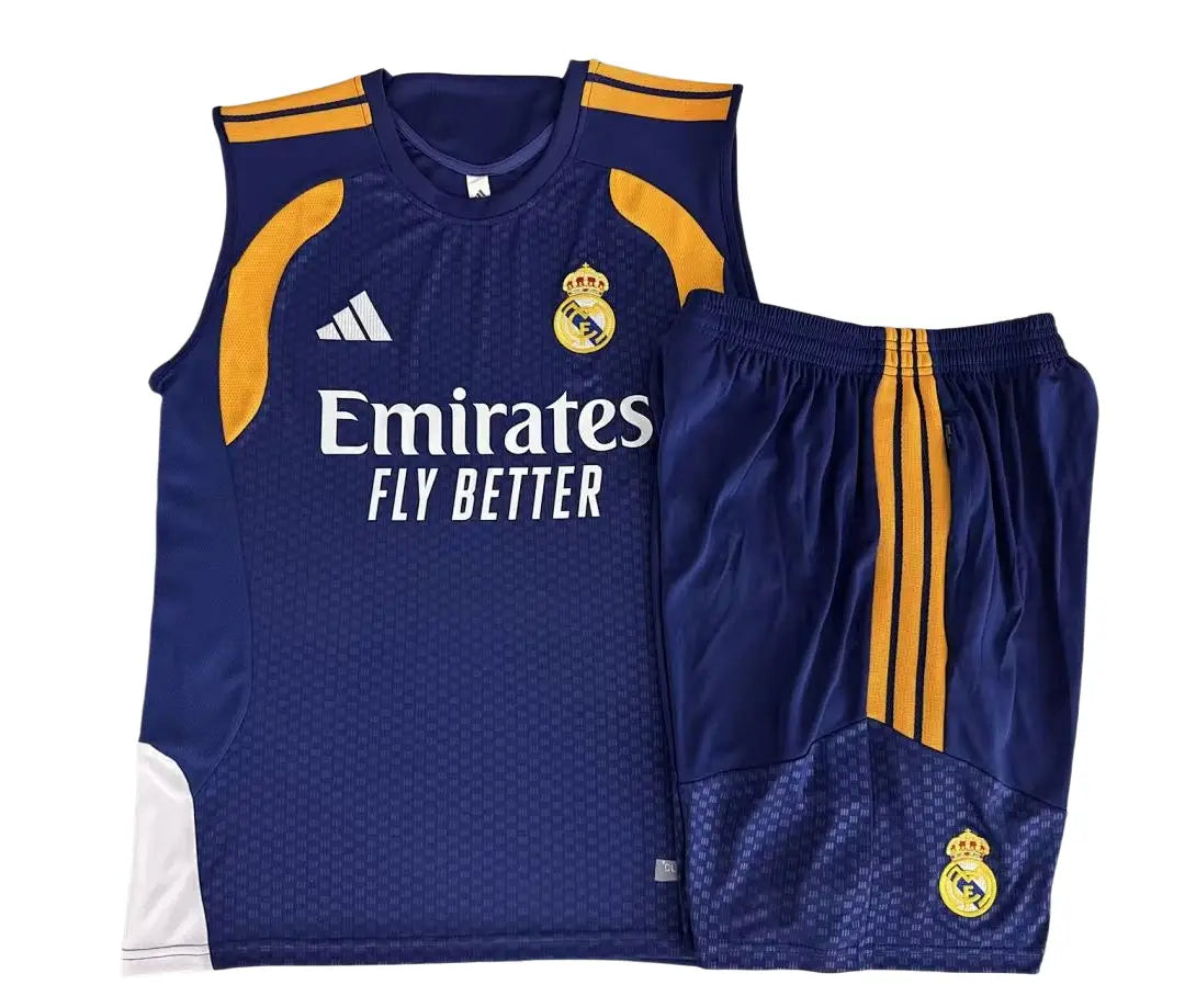 Kit Football Madrid Ensemble Training Bleu Roi