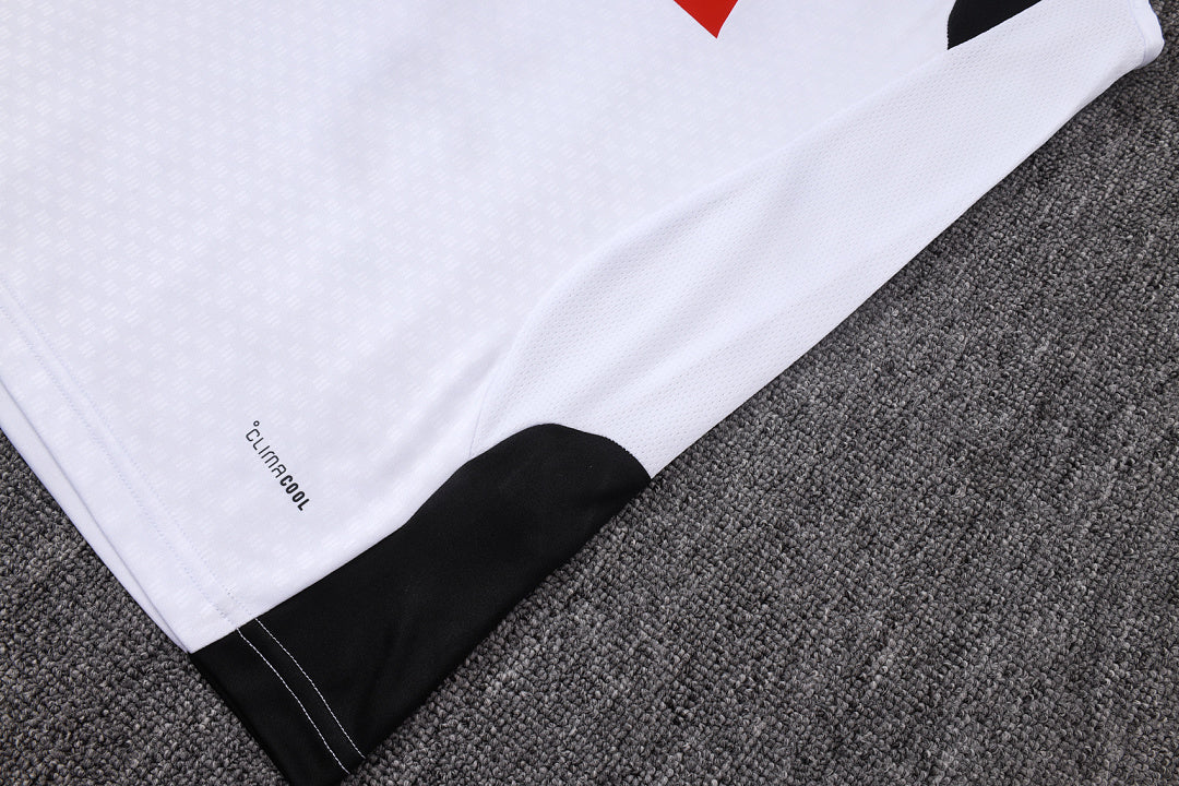 Kit Football Sans Manches Ensemble Training Blanc
