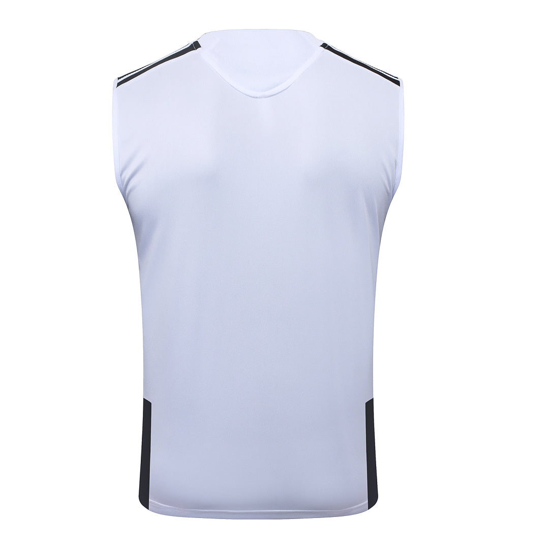 Kit Football Sans Manches Ensemble Training Blanc