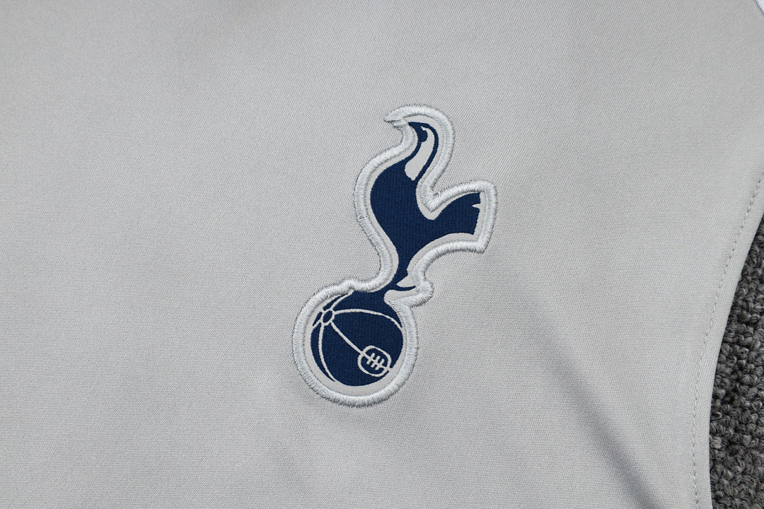 Kit Football Tottenham Ensemble Training Débardeur 2025/26 Gris Clair
