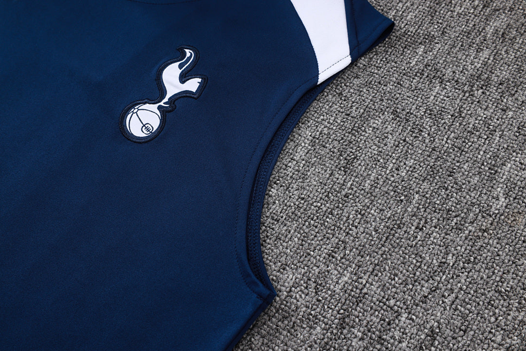 Kit Football Tottenham Ensemble Training Sans Manches Bleu Roi 2025/26