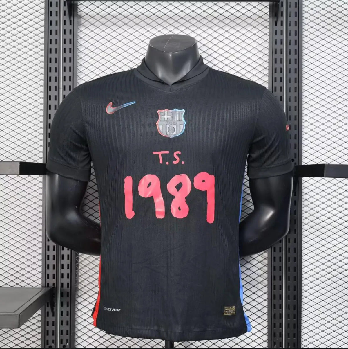 Maillot Barcelone/Barcelona noir 1989 Player Version 2025/26