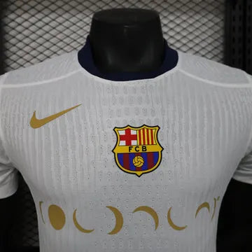 Maillot FC Barcelone/Barcelona Blanc Coldplay Player Version 2024/25