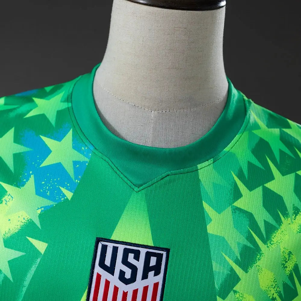 Maillot football USA gardien vert 2026