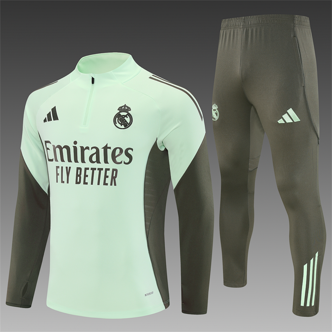 Survêtement Ensemble Jogging Madrid Vert Clair 2025/26 - Adulte
