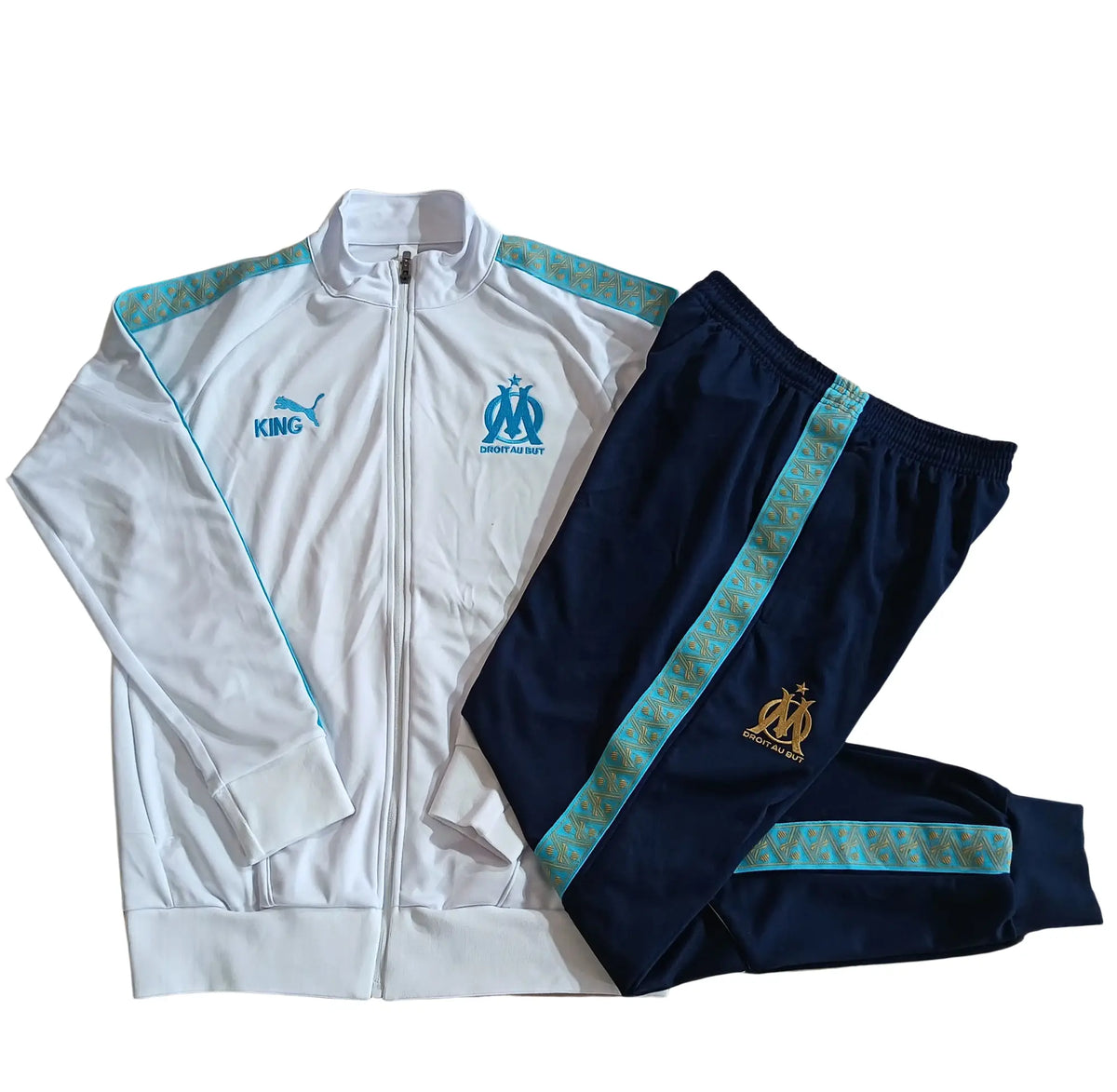 Survêtement ensemble Marseille jogging blanc 2025/26- Enfant
