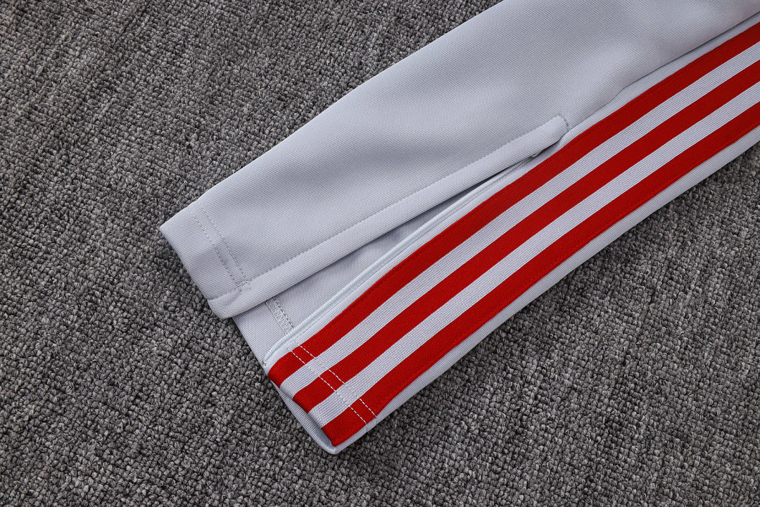 Survêtement Veste zippée Liverpool Gris Blanc
