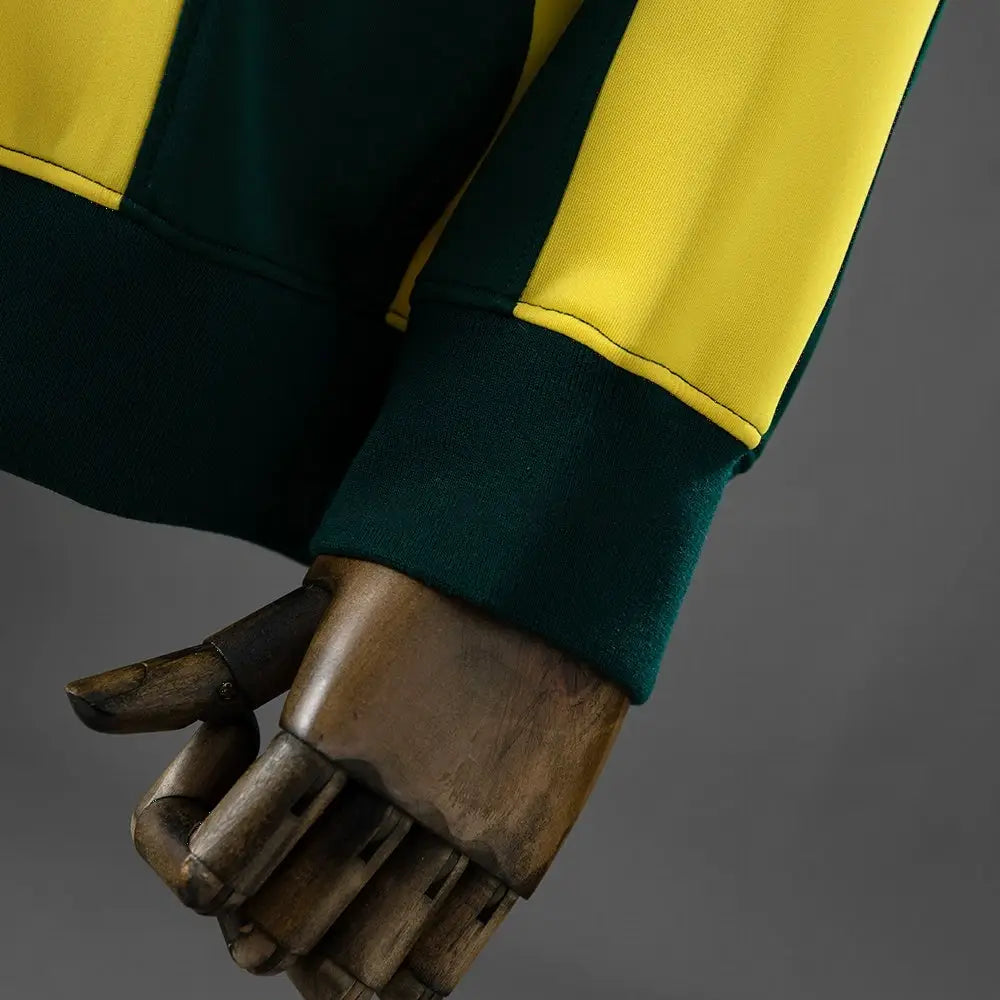 Sweatshirt Brésil Manches Longues Jaune et Vert