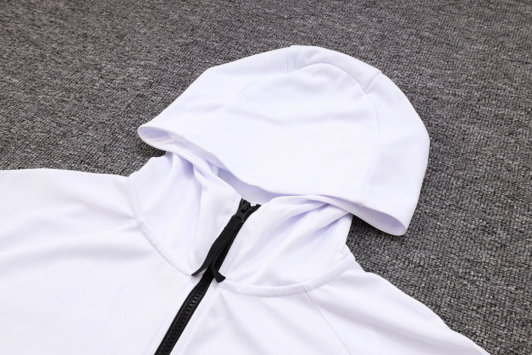Veste à Capuche Zippée 2023/24 Blanc