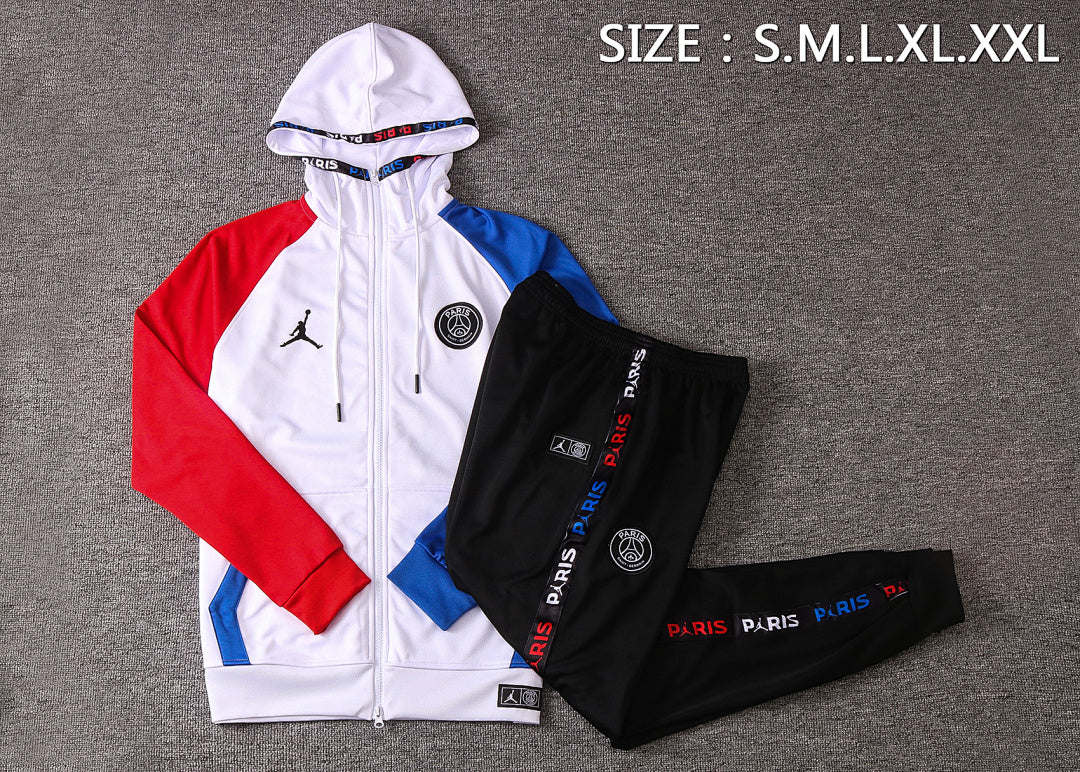 Veste à Capuche Zippée Bicolore