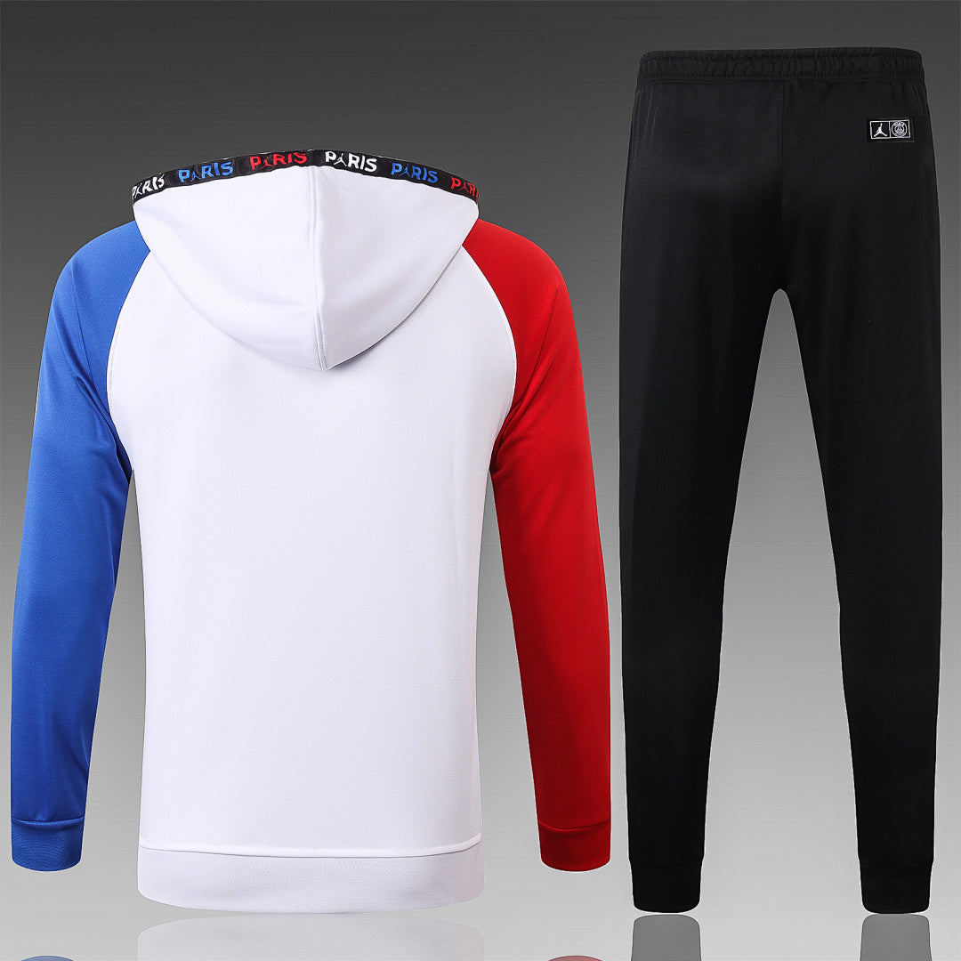Veste à Capuche Zippée Bicolore