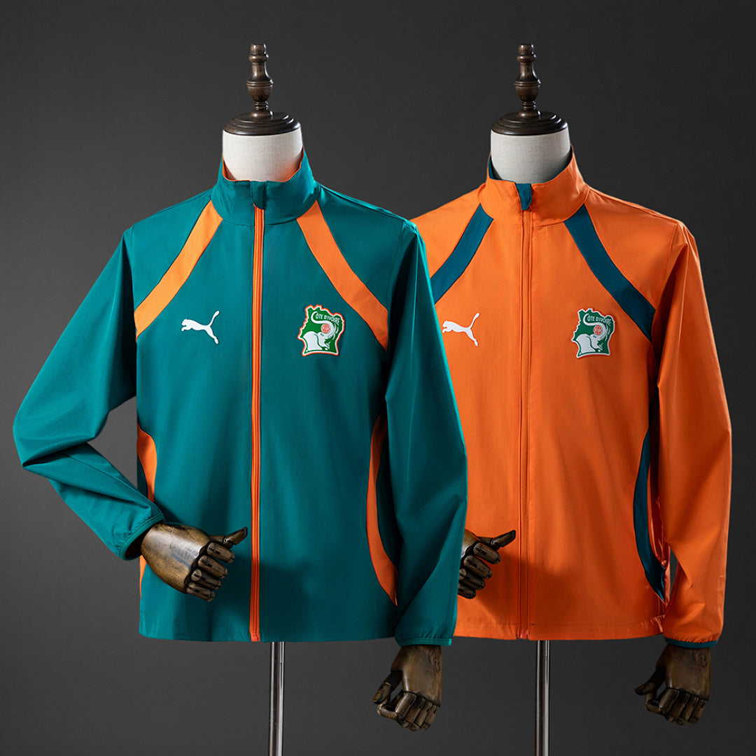 Veste Côte d'Ivoire Coupe-Vent Réversible 2026