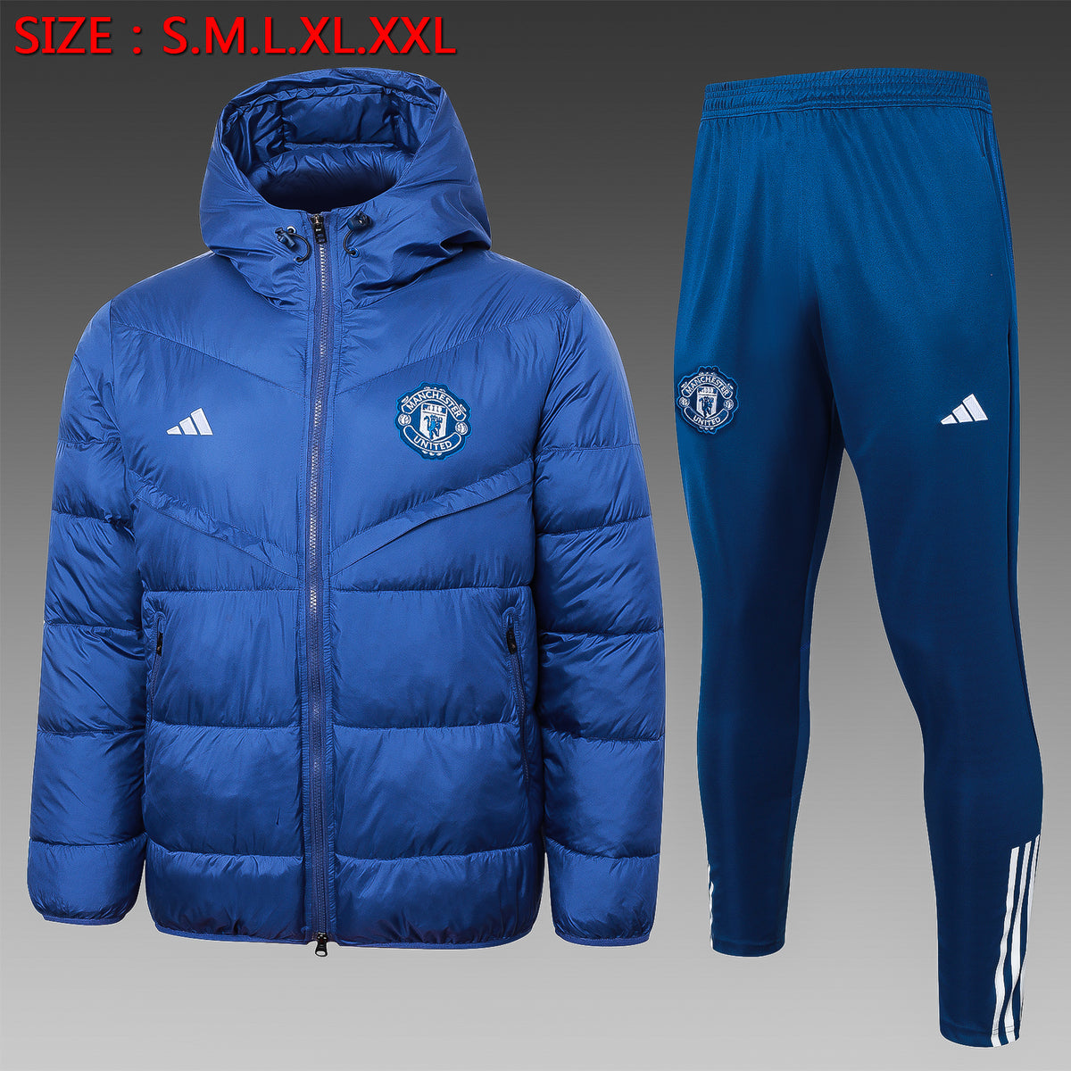 Veste Coton Manchester United Bleu Royal 2023/24