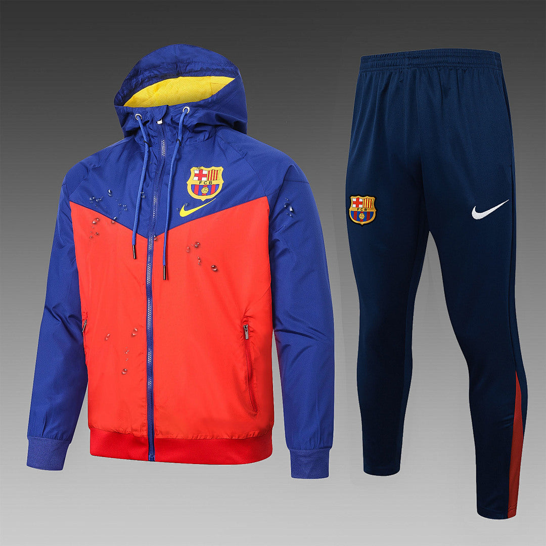 Veste Coupe-Vent Barcelone - Rouge et Bleu