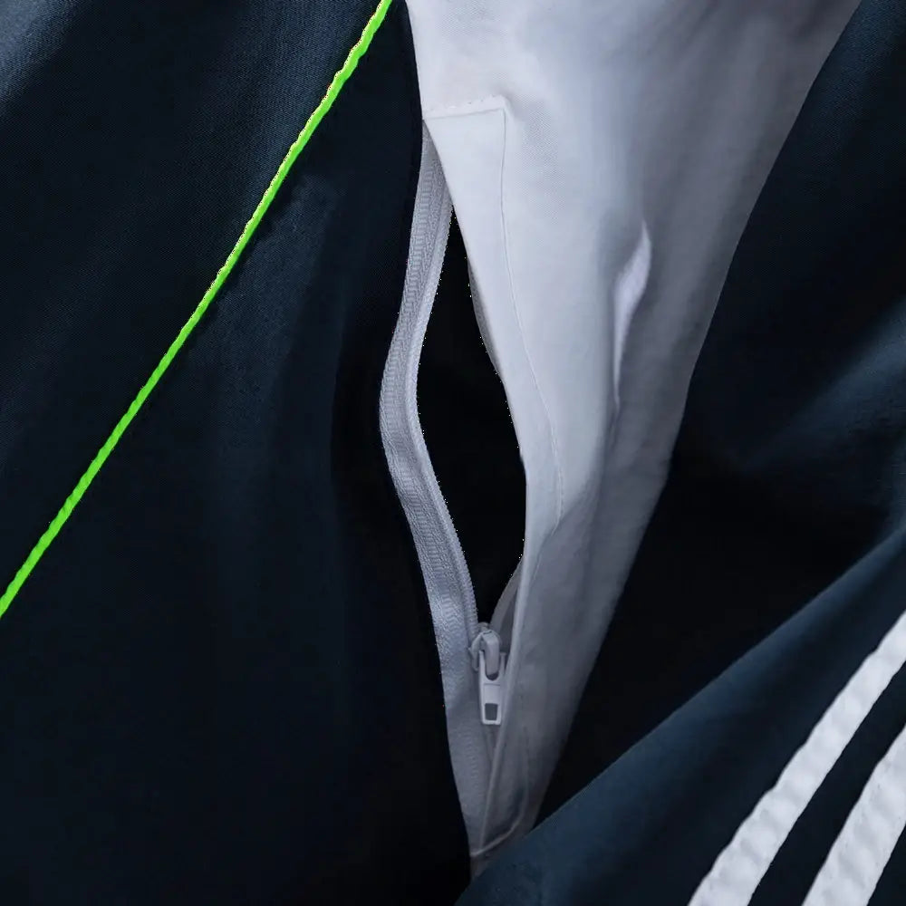 Veste coupe-vent Bleu Marine et Blanc