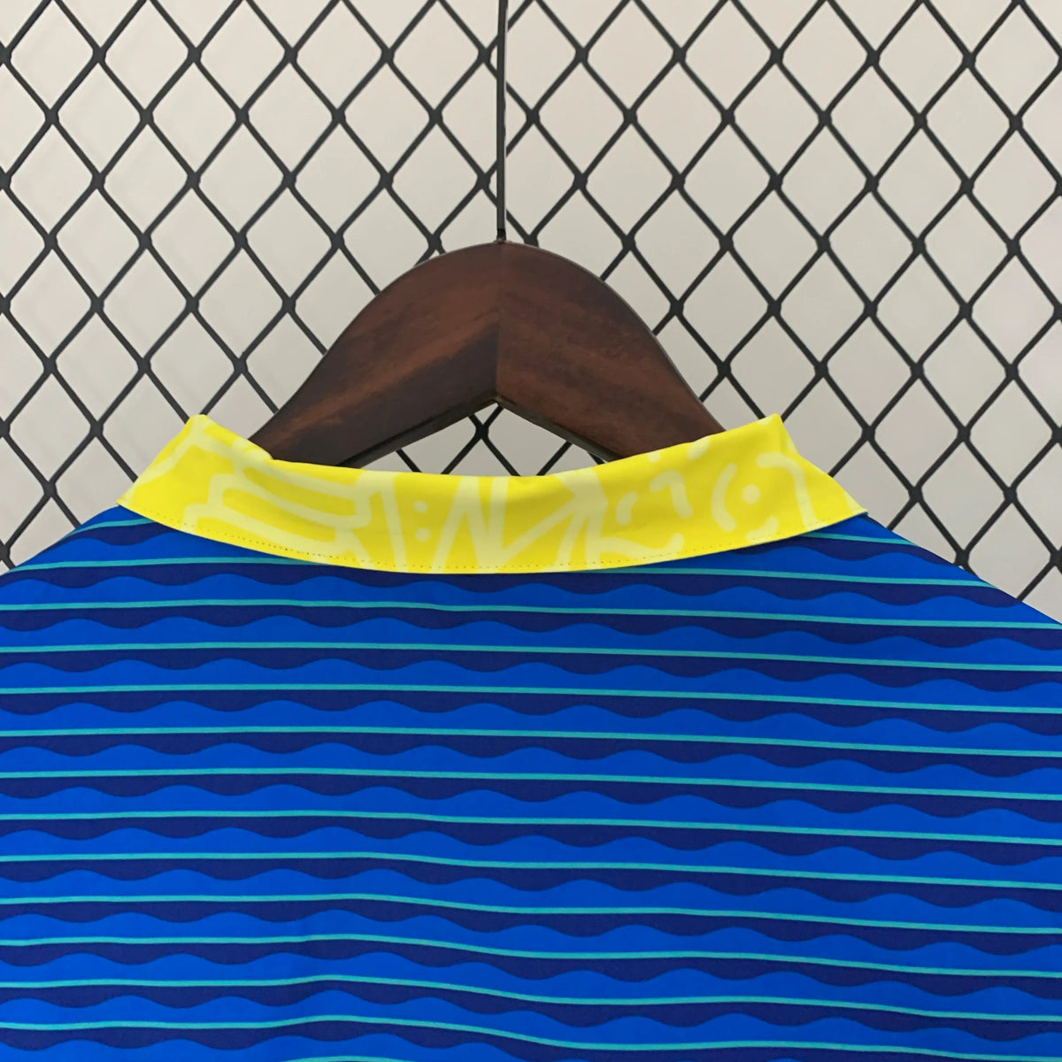 Veste coupe-vent Brésil/Brazil jaune/bleu 2023/24