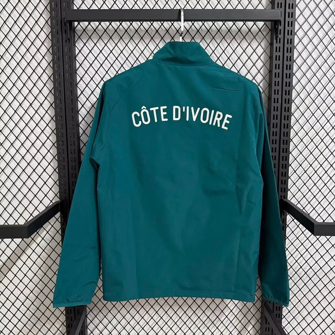 Veste coupe-vent Côte d’Ivoire/Ivory Coast Vert 2026/27