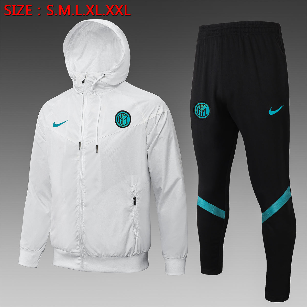 Veste Coupe-Vent Inter Milan 2021/22 - Blanc
