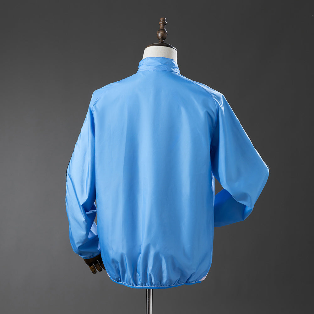 Veste Réversible Coupe-Vent Jacket Beige et Bleu