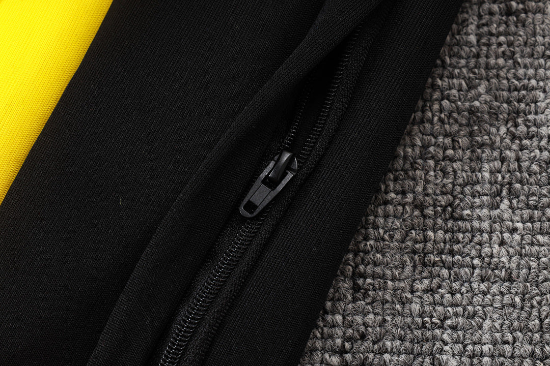 Veste zippée à capuche Brésil Noir Jaune