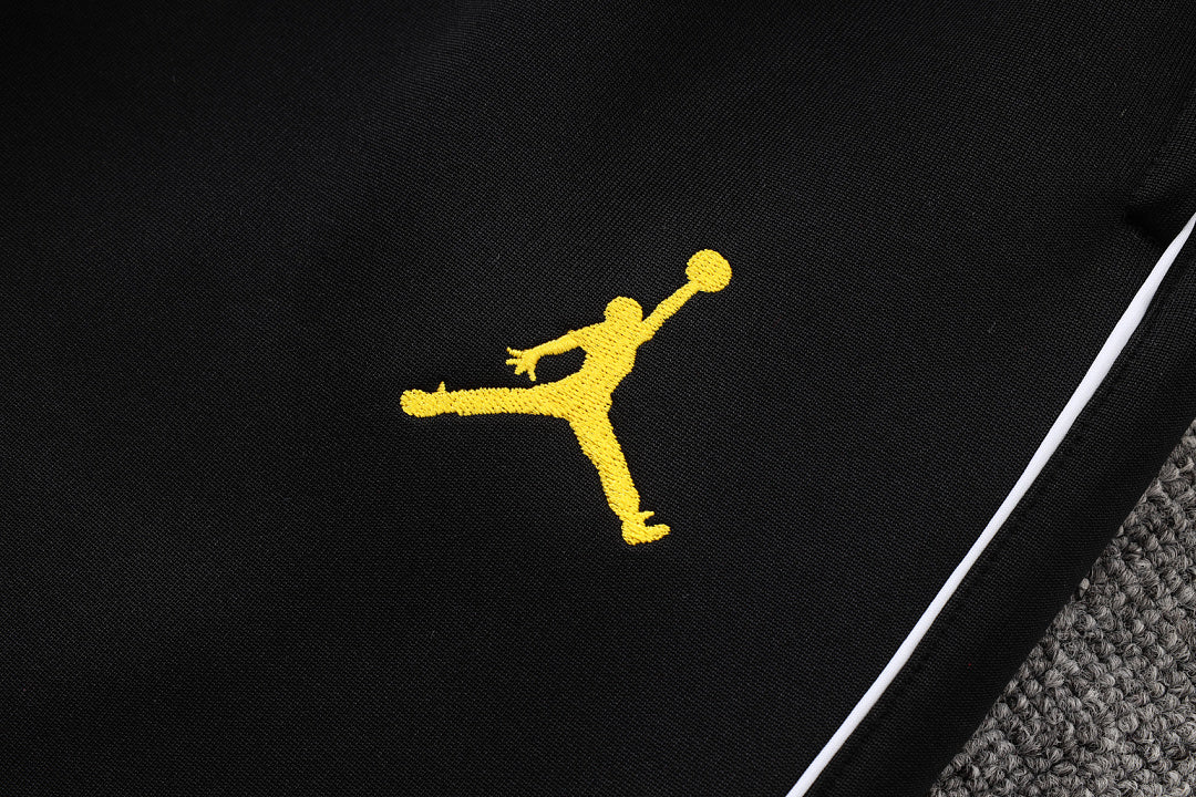 Veste zippée à capuche Brésil Noir Jaune