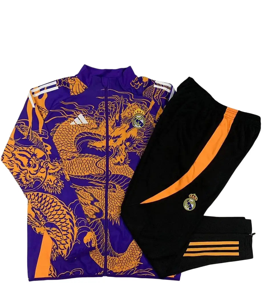 Veste zippée Real Madrid violette Dragon 2024/25