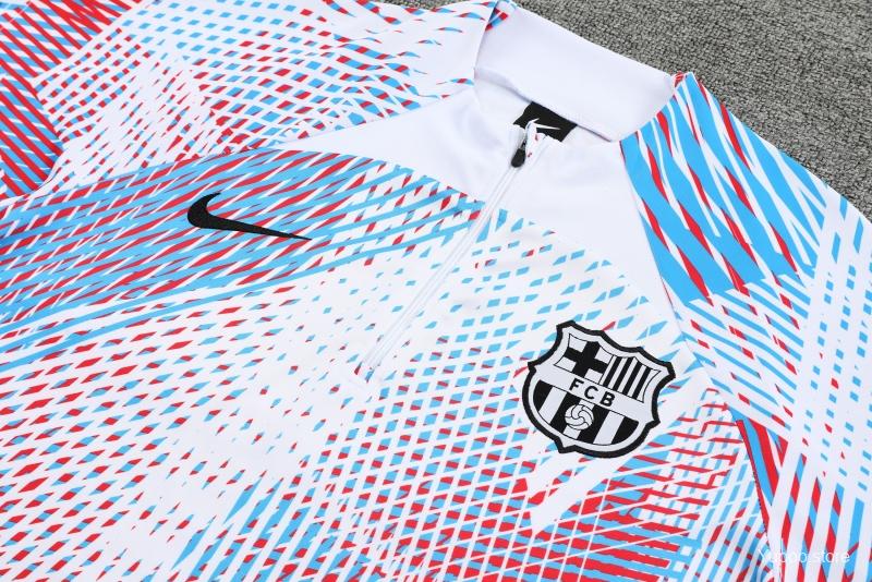 Survêtement FC Barcelone Barcelona blanc/bleu 2023/24