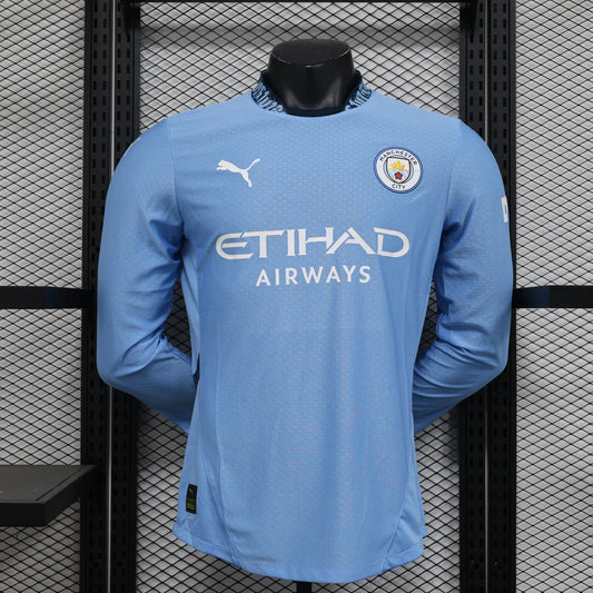 Maillot Manchester City domicile Player Version Manches longues LS 2024/25