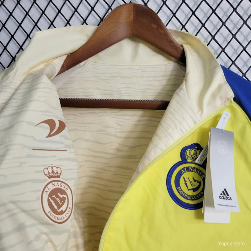 Veste réversible Al Nassr bleu/jaune beige 2023/24