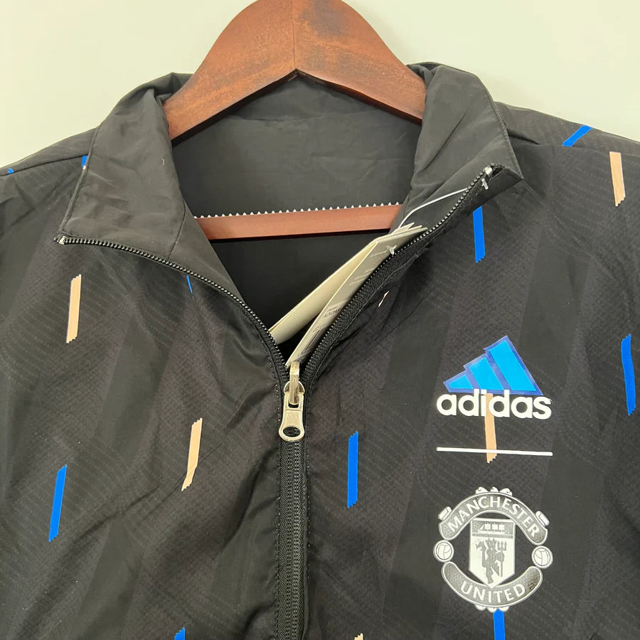 Veste coupe-vent Manchester United réversible bleu 2023/24