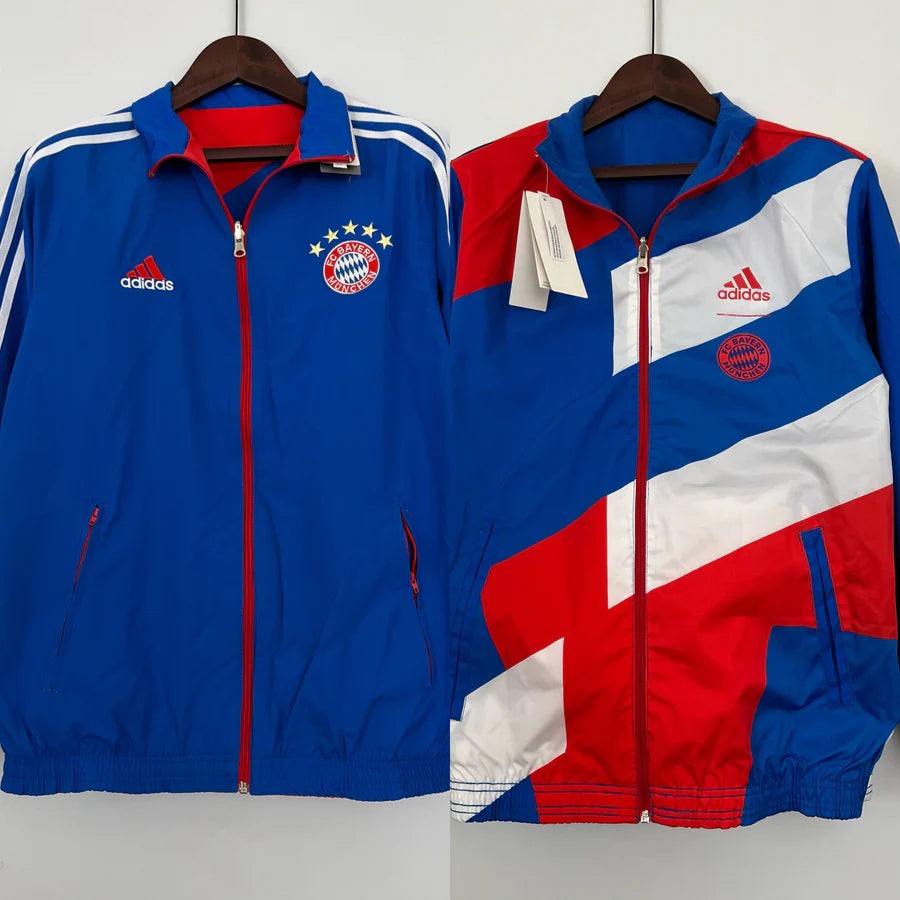 Veste coupe-vent Bayern Munich réversible bleu 2023/24