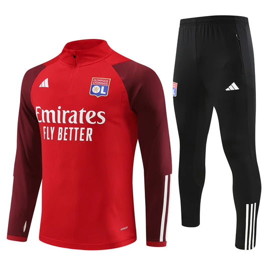 Survêtement OL Lyon rouge 2023/24