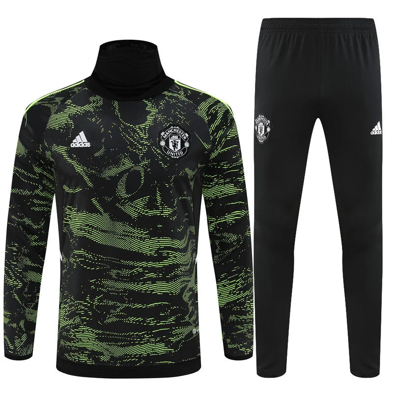Survêtement Col Manchester United noir/vert 2022/23