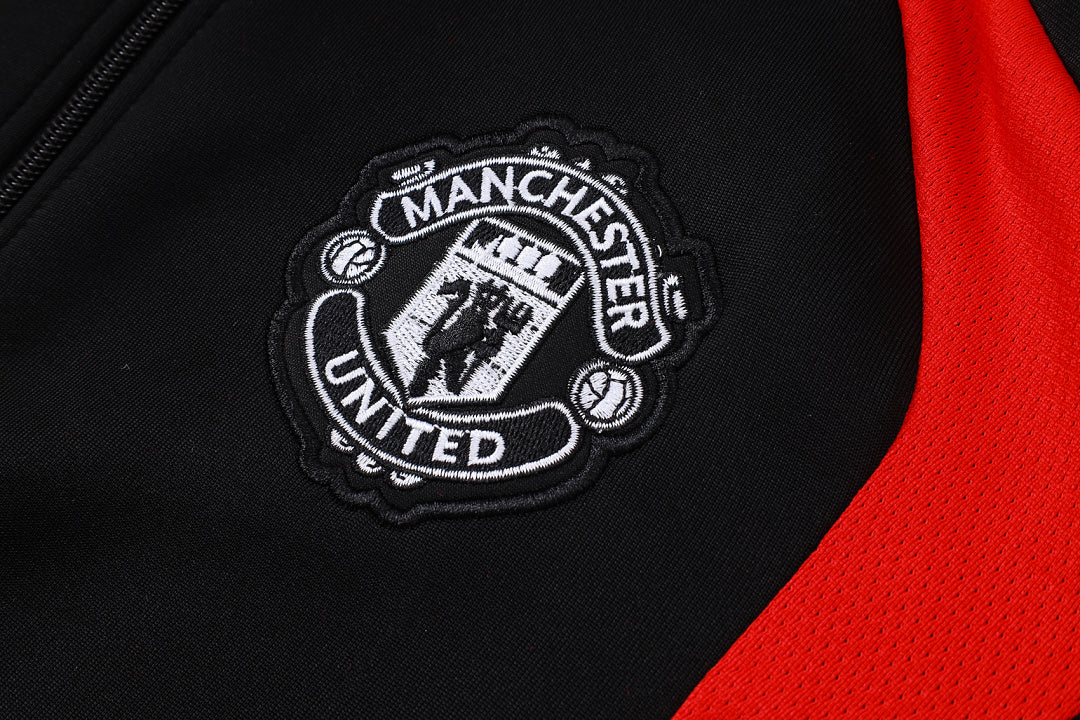 Survêtement Ensemble Veste Manchester United Noir et Rouge