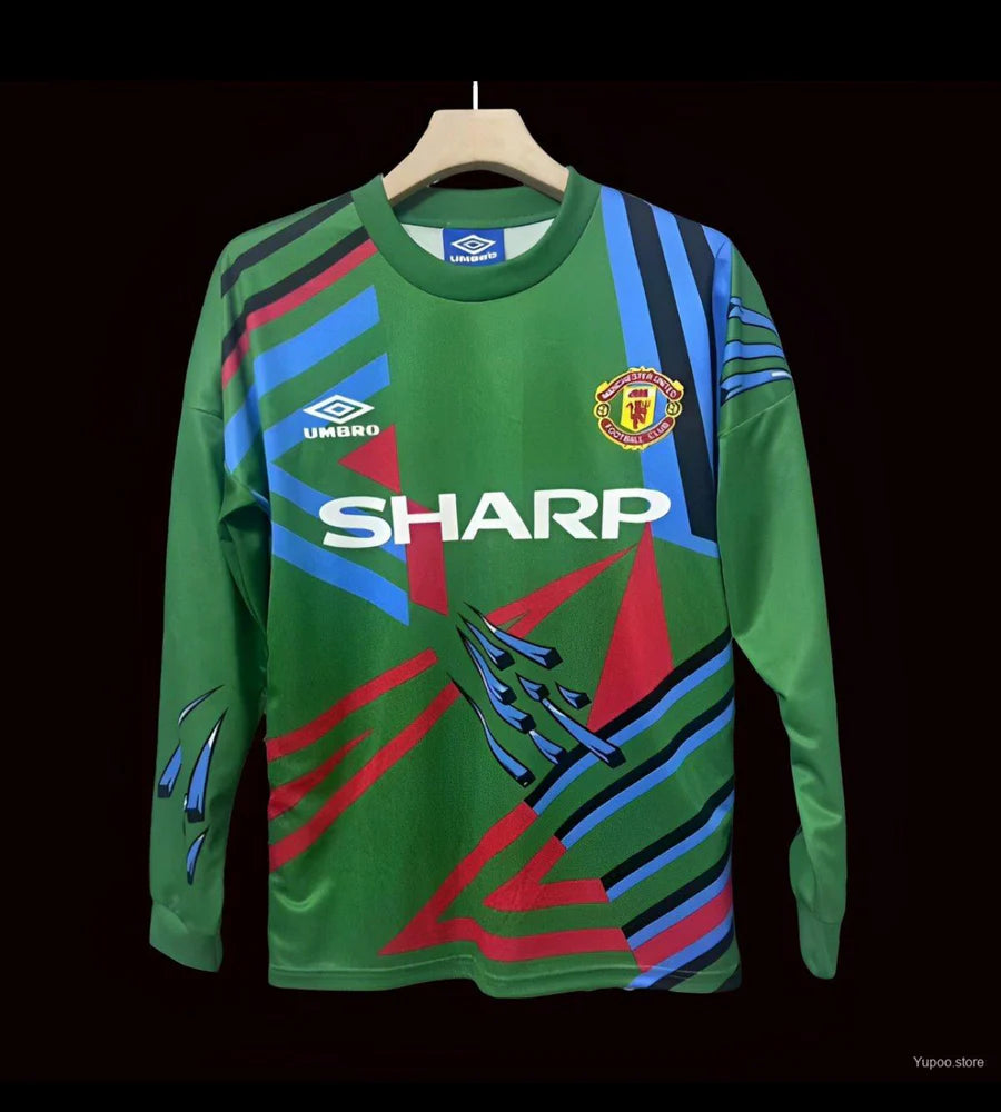 Maillot football Manchester United Gardien Goalkeeper manches longues 1992/93