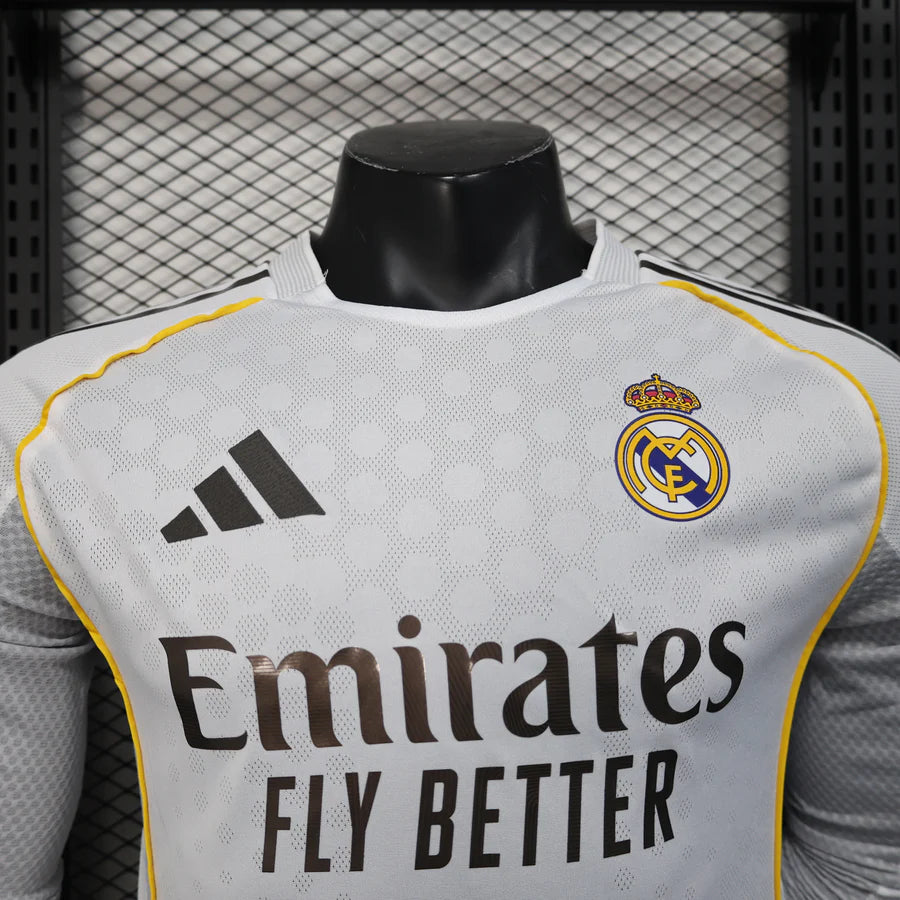 Maillot Real Madrid domicile Player Version manches longues 2025/26