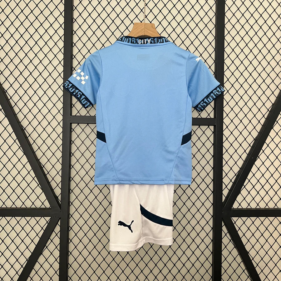 Kit ensemble football Manchester City domicile 2024/25-Enfant