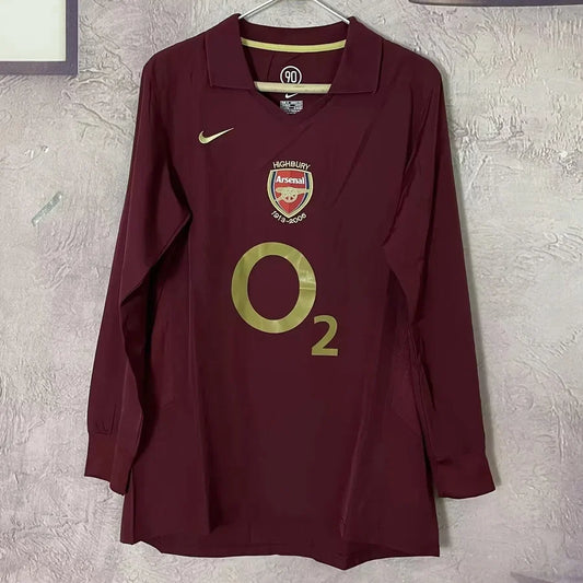 Maillot football Arsenal domicile manches longues 2005/06