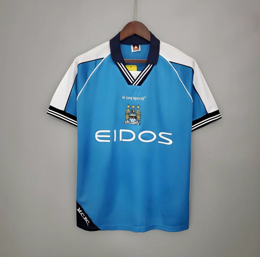 Maillot Retro Manchester City domicile 1999/01