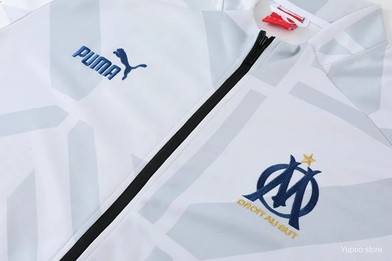Survêtement OM Marseille blanc/bleu 2023/24