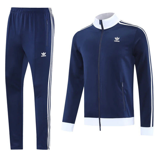 Survêtement jogging Adidas Originals ensemble bleu & blanc