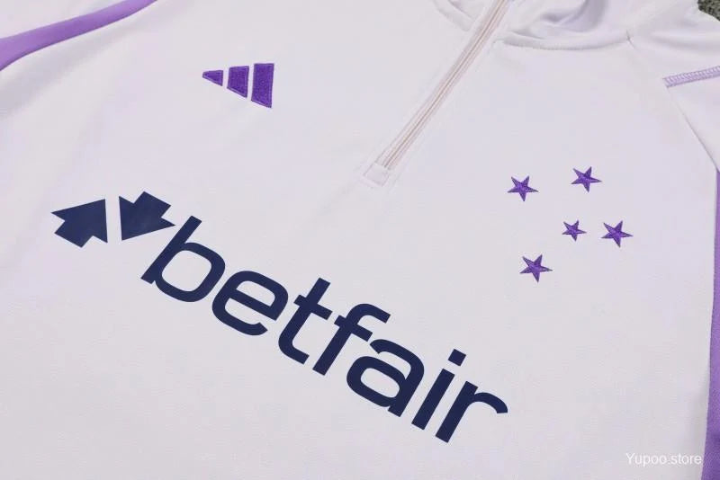 Survêtement Cruzeiro blanc/violet 2023/24