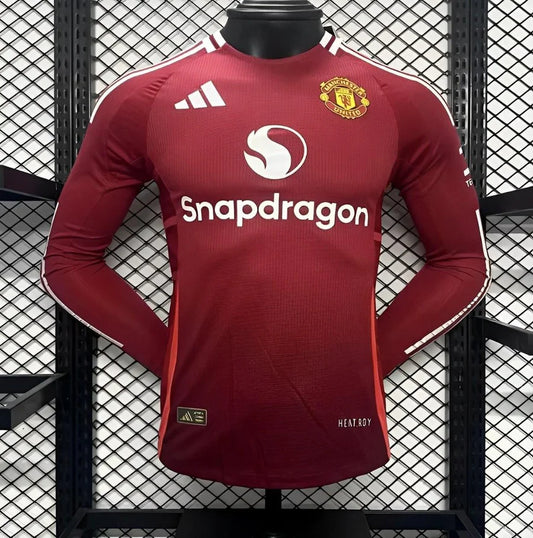 Maillot Manchester United domicile Player Version Manches longues LS 2024/25