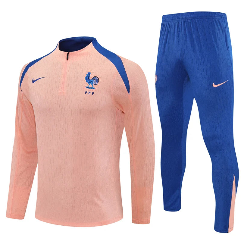 Survêtement ensemble football France jogging rose 2025/26